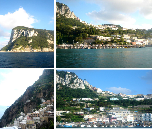 Capri from water